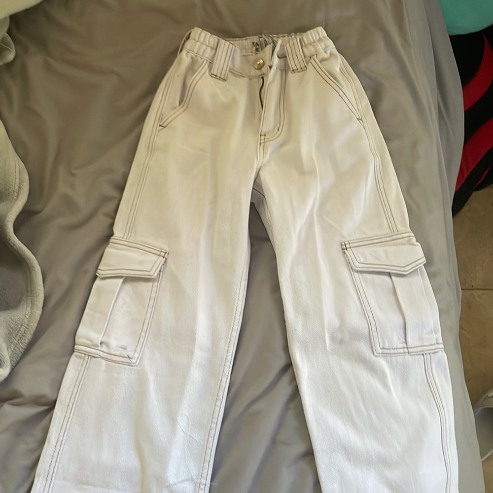 princess polly white cargo pants